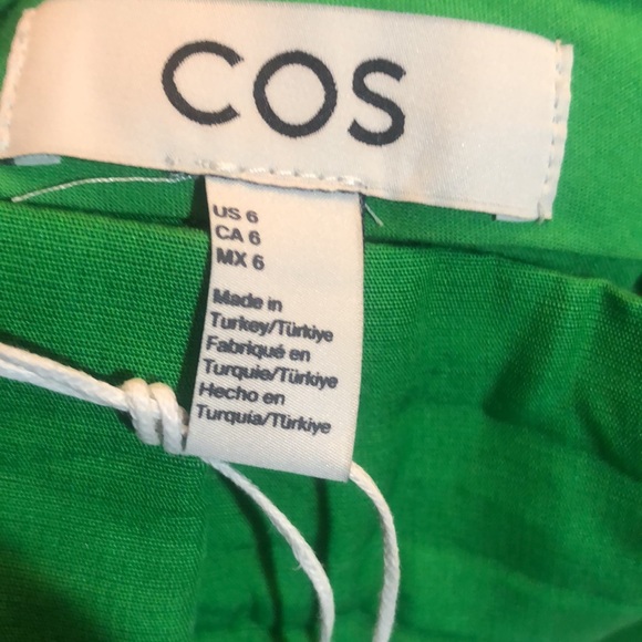 RESERVED for @narba - COS wide leg high waisted pant size 6 bold green grass - Picture 8 of 15